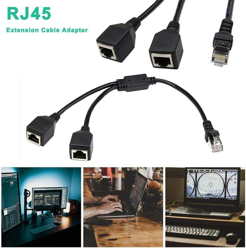 Bukela Ethernet Splitter,  Ethernet Adapter RJ45 1 to 2 Port Network Adapter, Network Cable sartyee Suitable for Super Category 5/5e/6/7, Applicable to Equipment with RJ45 Interface, Computer, Router, Set-top Box, Optical Modem - Image 5